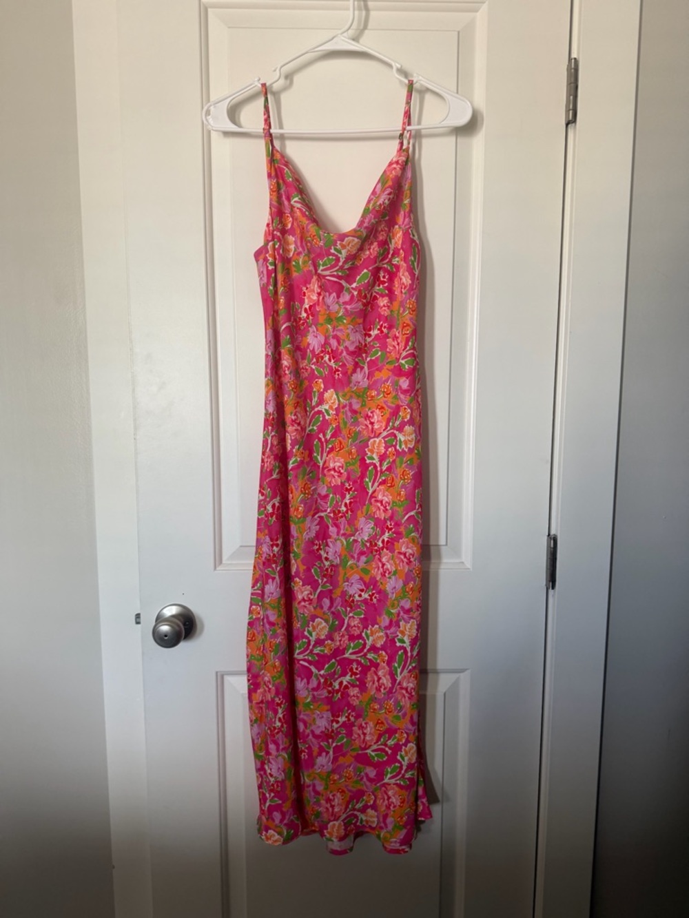 Resa Floral Slip Dress with Spaghetti Straps